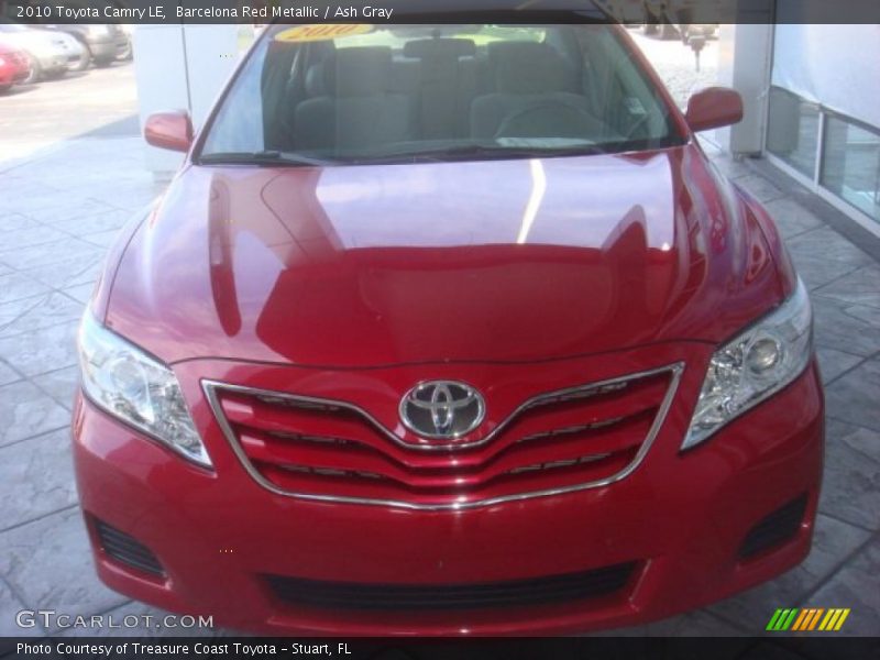 Barcelona Red Metallic / Ash Gray 2010 Toyota Camry LE
