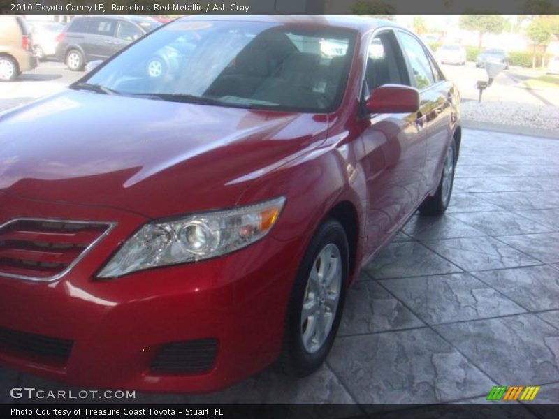 Barcelona Red Metallic / Ash Gray 2010 Toyota Camry LE