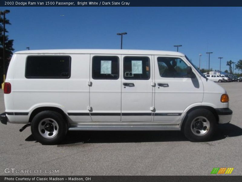 Bright White / Dark Slate Gray 2003 Dodge Ram Van 1500 Passenger