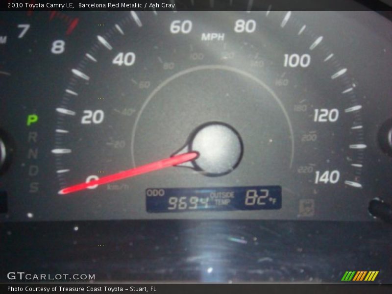 Barcelona Red Metallic / Ash Gray 2010 Toyota Camry LE