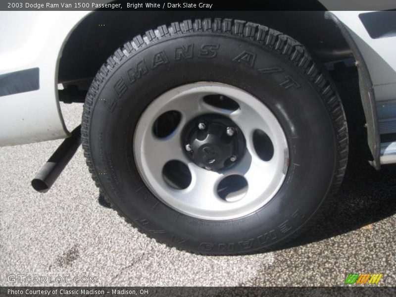 Bright White / Dark Slate Gray 2003 Dodge Ram Van 1500 Passenger