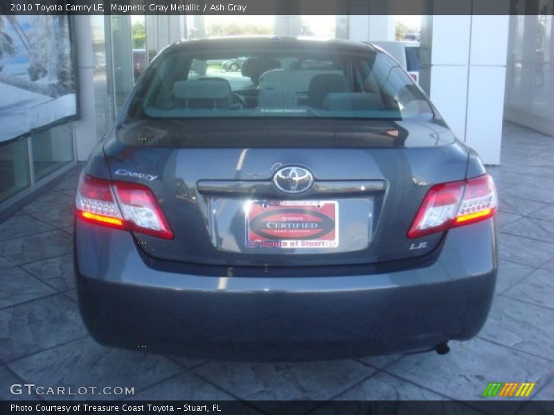Magnetic Gray Metallic / Ash Gray 2010 Toyota Camry LE
