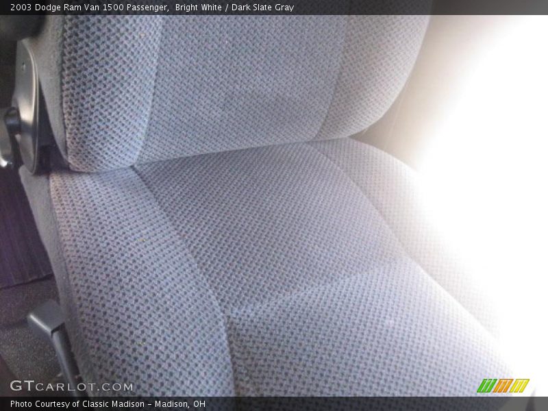 Bright White / Dark Slate Gray 2003 Dodge Ram Van 1500 Passenger