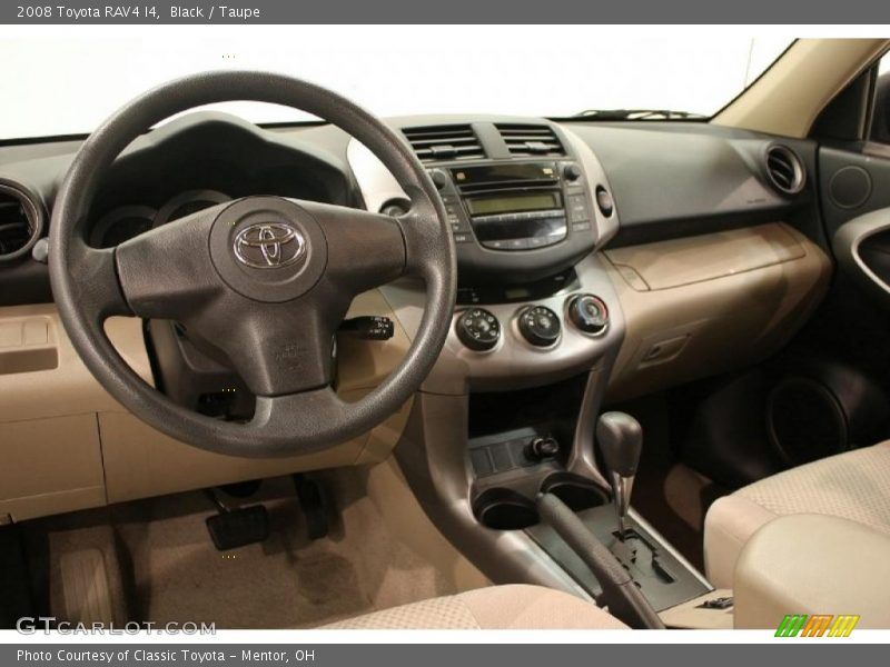 Black / Taupe 2008 Toyota RAV4 I4