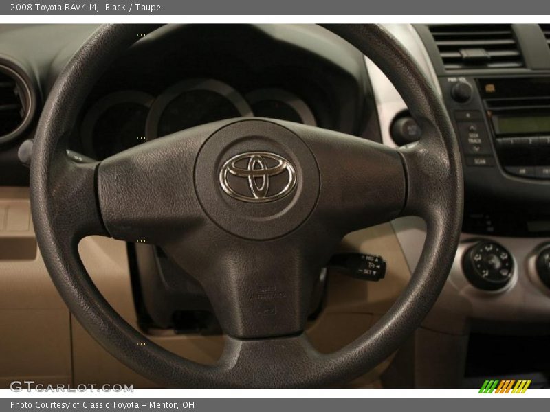 Black / Taupe 2008 Toyota RAV4 I4