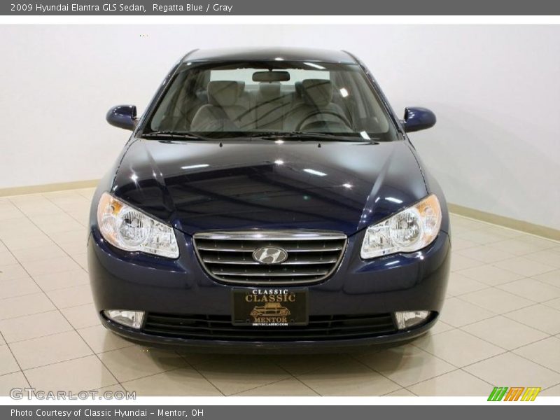 Regatta Blue / Gray 2009 Hyundai Elantra GLS Sedan