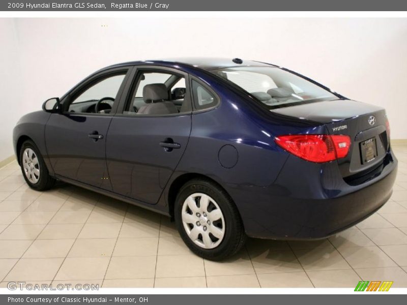 Regatta Blue / Gray 2009 Hyundai Elantra GLS Sedan