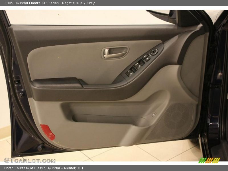 Regatta Blue / Gray 2009 Hyundai Elantra GLS Sedan