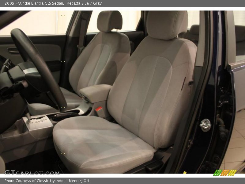 Regatta Blue / Gray 2009 Hyundai Elantra GLS Sedan