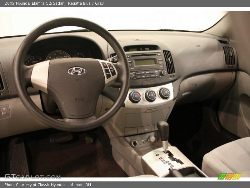 Regatta Blue / Gray 2009 Hyundai Elantra GLS Sedan
