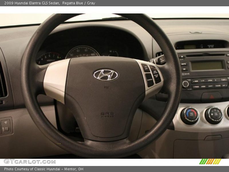 Regatta Blue / Gray 2009 Hyundai Elantra GLS Sedan