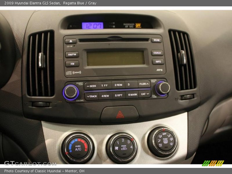 Regatta Blue / Gray 2009 Hyundai Elantra GLS Sedan