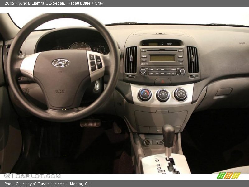 Regatta Blue / Gray 2009 Hyundai Elantra GLS Sedan