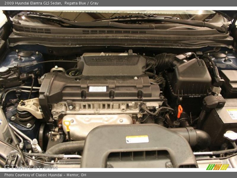  2009 Elantra GLS Sedan Engine - 2.0 Liter DOHC 16-Valve CVVT 4 Cylinder