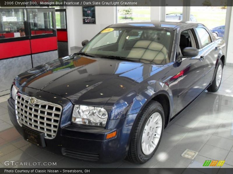 Midnight Blue Pearlcoat / Dark Slate Gray/Light Graystone 2006 Chrysler 300