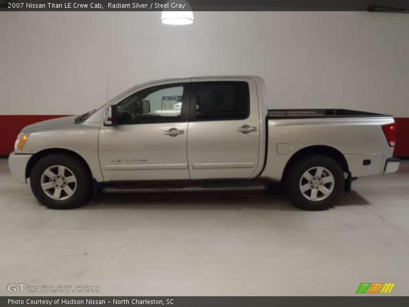 Radiant Silver / Steel Gray 2007 Nissan Titan LE Crew Cab