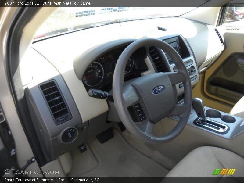 Dune Pearl Metallic / Camel 2007 Ford Edge SE