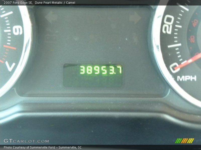 Dune Pearl Metallic / Camel 2007 Ford Edge SE