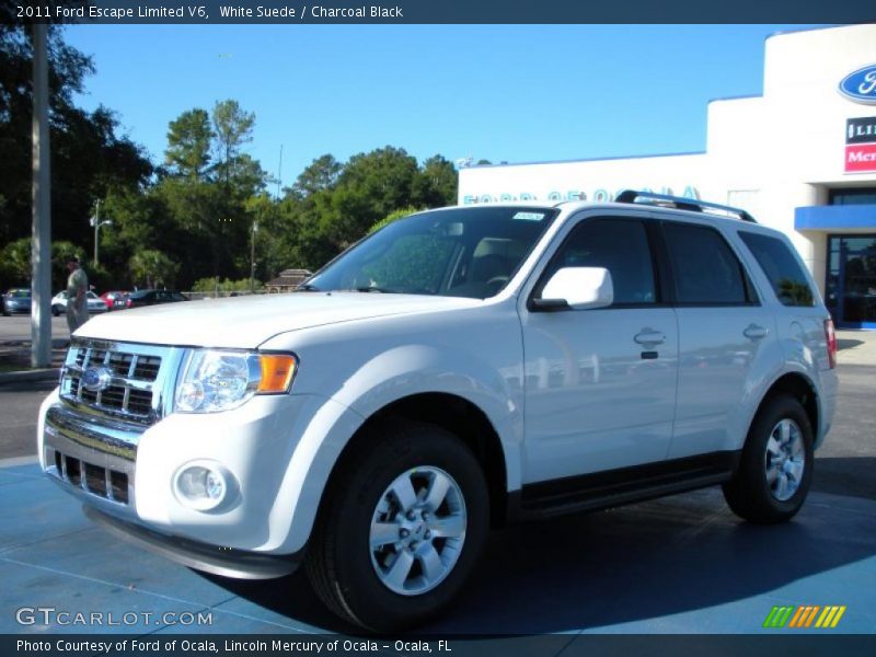 White Suede / Charcoal Black 2011 Ford Escape Limited V6