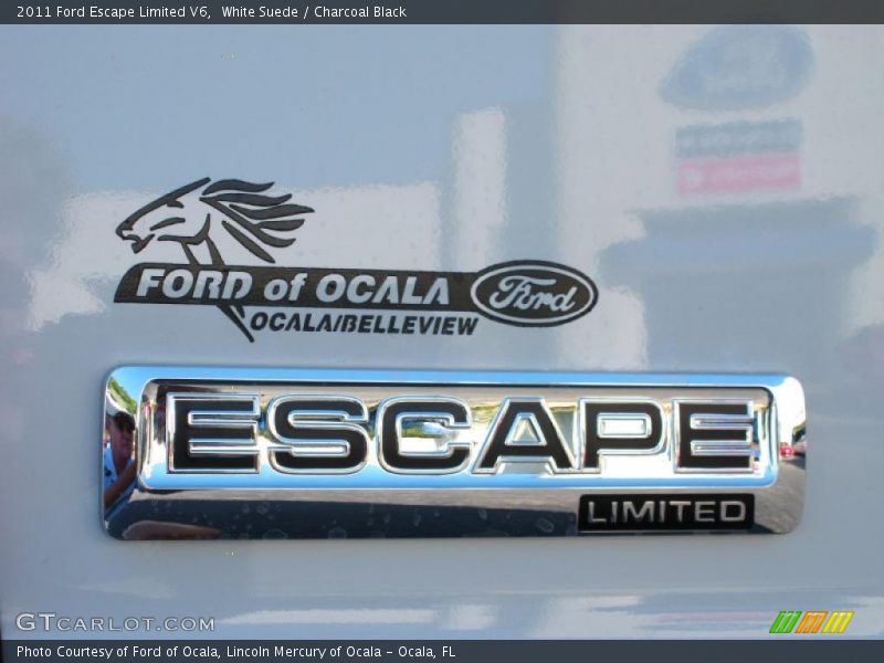 White Suede / Charcoal Black 2011 Ford Escape Limited V6