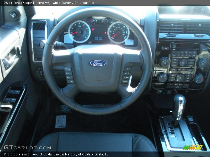 White Suede / Charcoal Black 2011 Ford Escape Limited V6