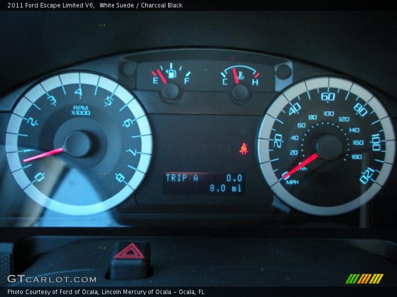 White Suede / Charcoal Black 2011 Ford Escape Limited V6