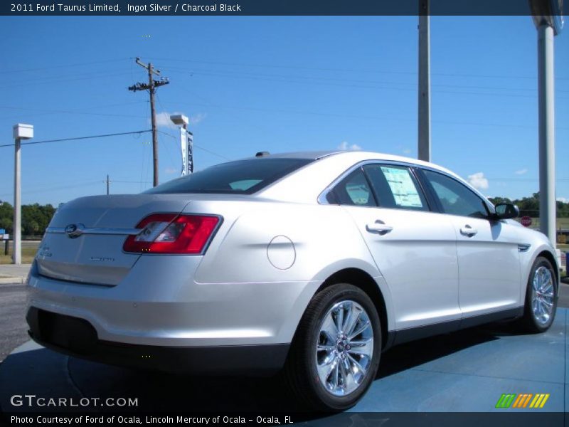 Ingot Silver / Charcoal Black 2011 Ford Taurus Limited