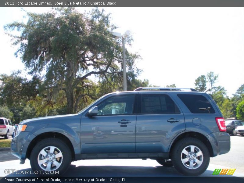 Steel Blue Metallic / Charcoal Black 2011 Ford Escape Limited