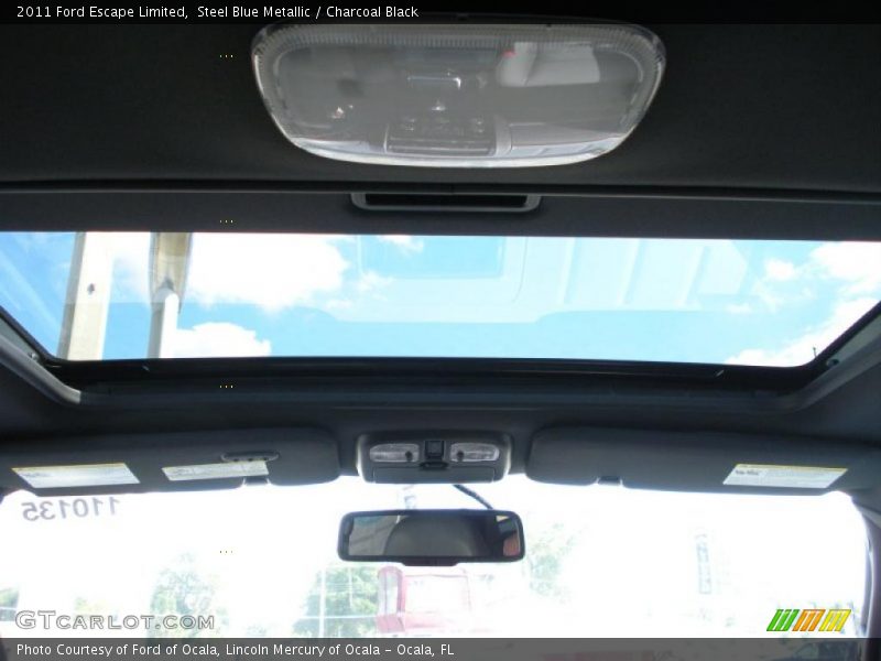 Steel Blue Metallic / Charcoal Black 2011 Ford Escape Limited