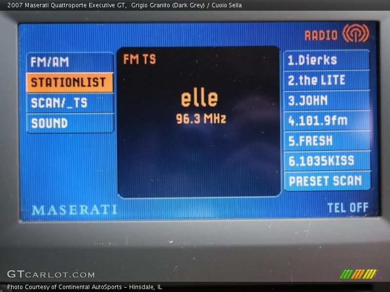 Controls of 2007 Quattroporte Executive GT
