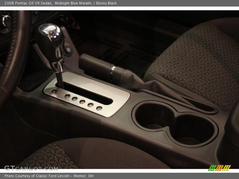 Midnight Blue Metallic / Ebony Black 2008 Pontiac G6 V6 Sedan