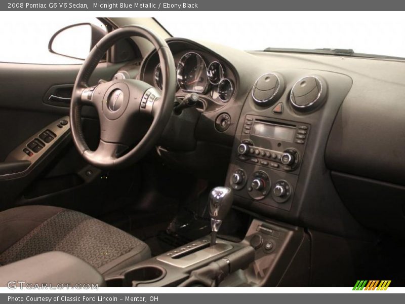 Midnight Blue Metallic / Ebony Black 2008 Pontiac G6 V6 Sedan