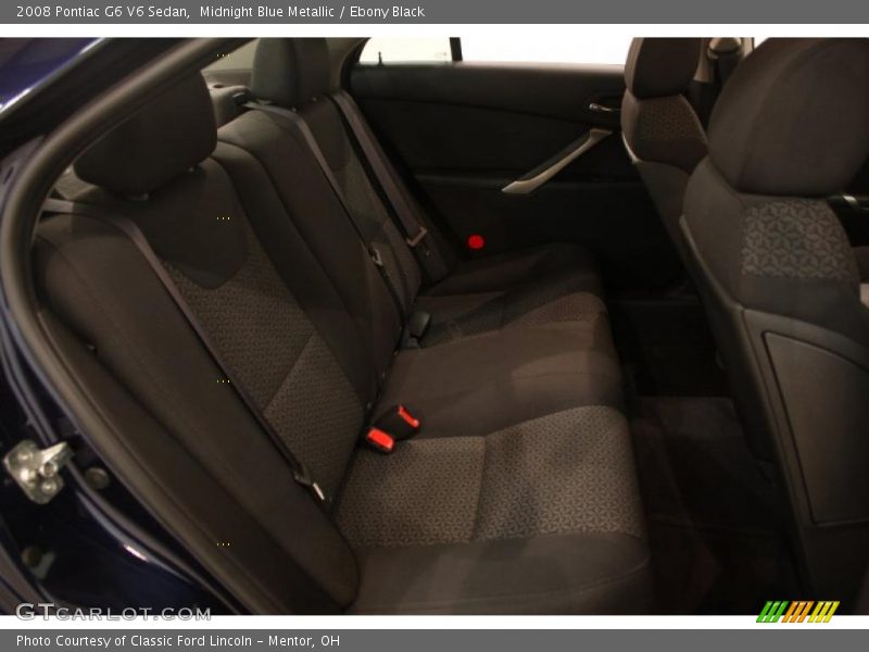 Midnight Blue Metallic / Ebony Black 2008 Pontiac G6 V6 Sedan