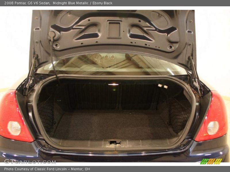Midnight Blue Metallic / Ebony Black 2008 Pontiac G6 V6 Sedan