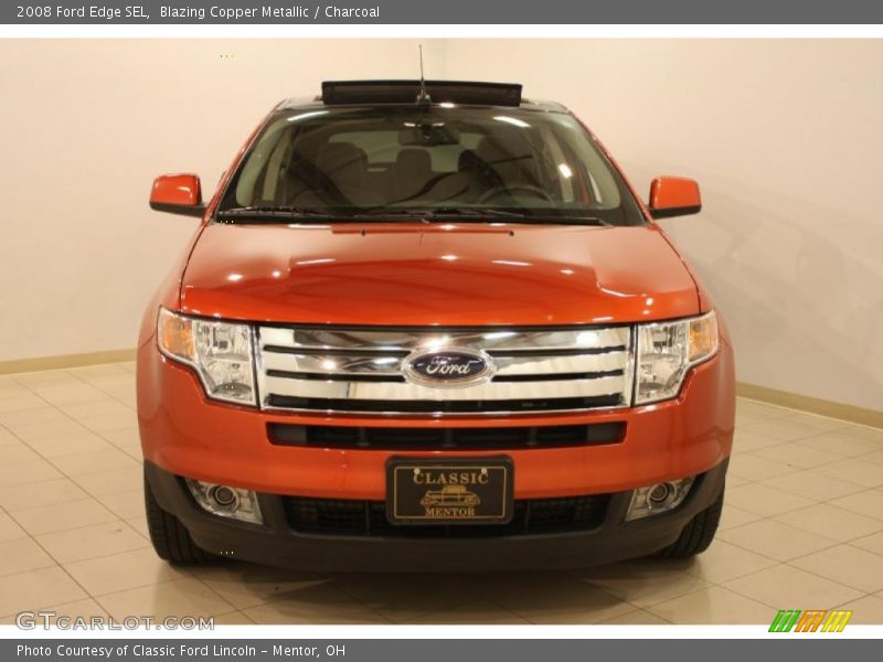 Blazing Copper Metallic / Charcoal 2008 Ford Edge SEL