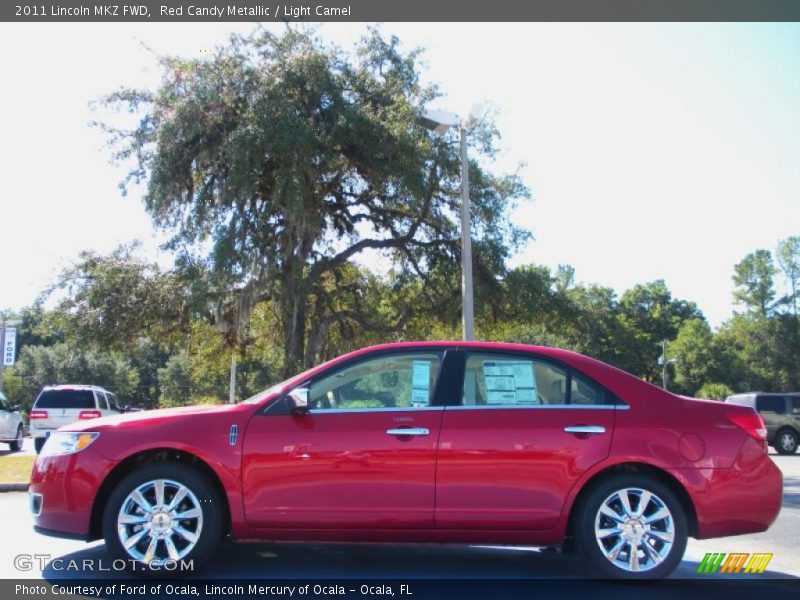 Red Candy Metallic / Light Camel 2011 Lincoln MKZ FWD