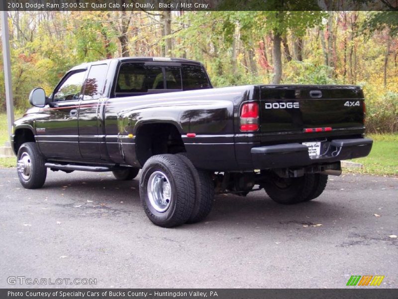 Black / Mist Gray 2001 Dodge Ram 3500 SLT Quad Cab 4x4 Dually