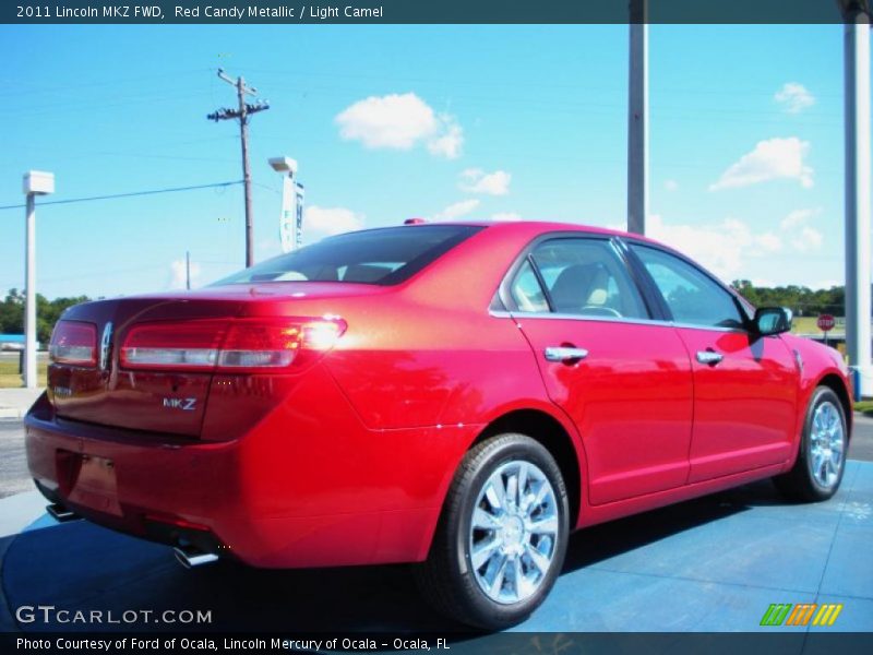 Red Candy Metallic / Light Camel 2011 Lincoln MKZ FWD