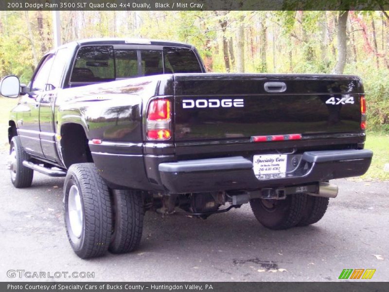 Black / Mist Gray 2001 Dodge Ram 3500 SLT Quad Cab 4x4 Dually