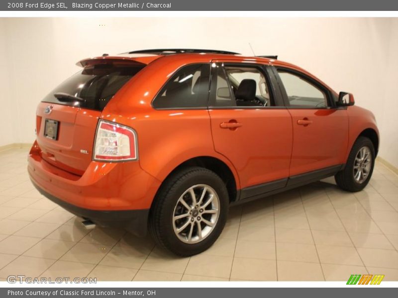 Blazing Copper Metallic / Charcoal 2008 Ford Edge SEL