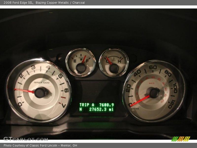 Blazing Copper Metallic / Charcoal 2008 Ford Edge SEL