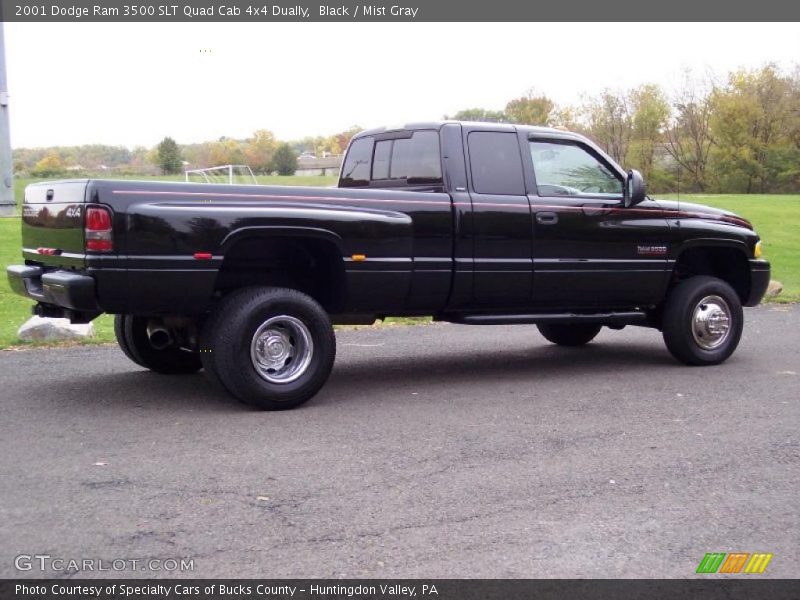 Black / Mist Gray 2001 Dodge Ram 3500 SLT Quad Cab 4x4 Dually