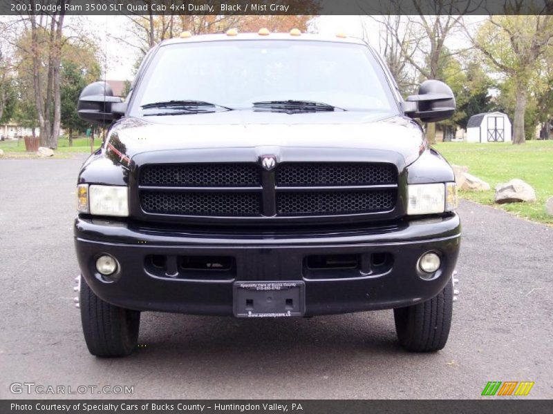 Black / Mist Gray 2001 Dodge Ram 3500 SLT Quad Cab 4x4 Dually