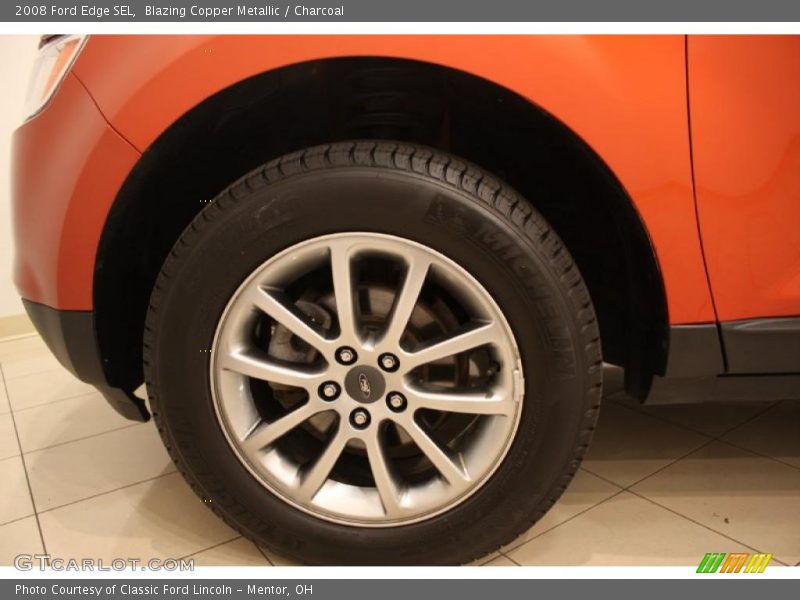 Blazing Copper Metallic / Charcoal 2008 Ford Edge SEL