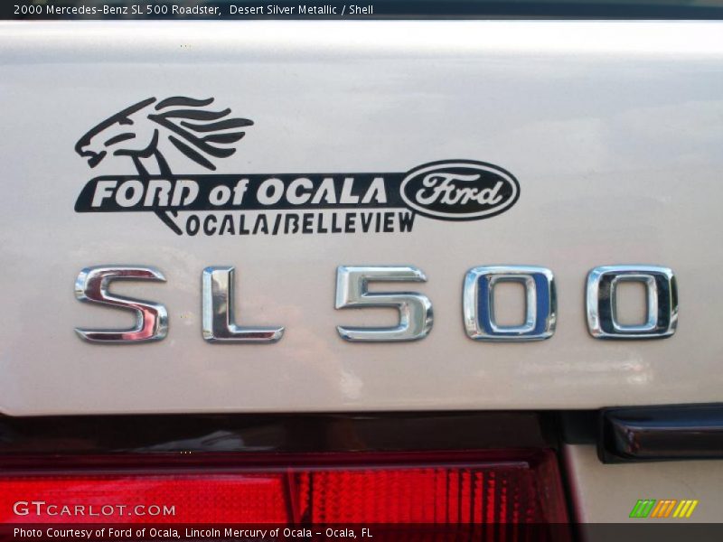 Desert Silver Metallic / Shell 2000 Mercedes-Benz SL 500 Roadster
