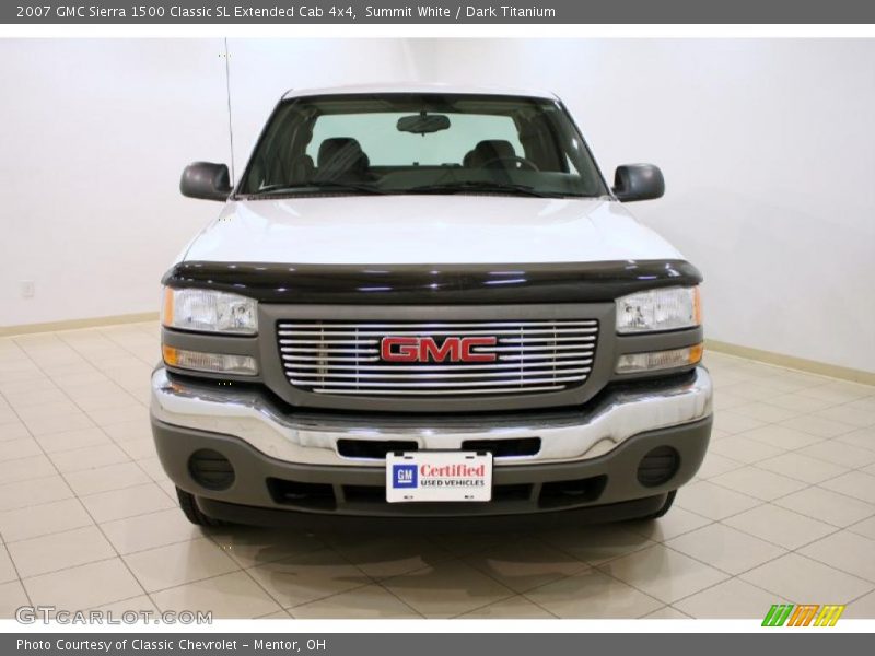 Summit White / Dark Titanium 2007 GMC Sierra 1500 Classic SL Extended Cab 4x4