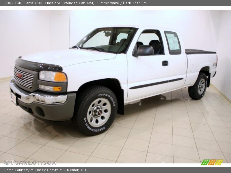 Summit White / Dark Titanium 2007 GMC Sierra 1500 Classic SL Extended Cab 4x4