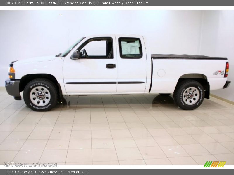 Summit White / Dark Titanium 2007 GMC Sierra 1500 Classic SL Extended Cab 4x4