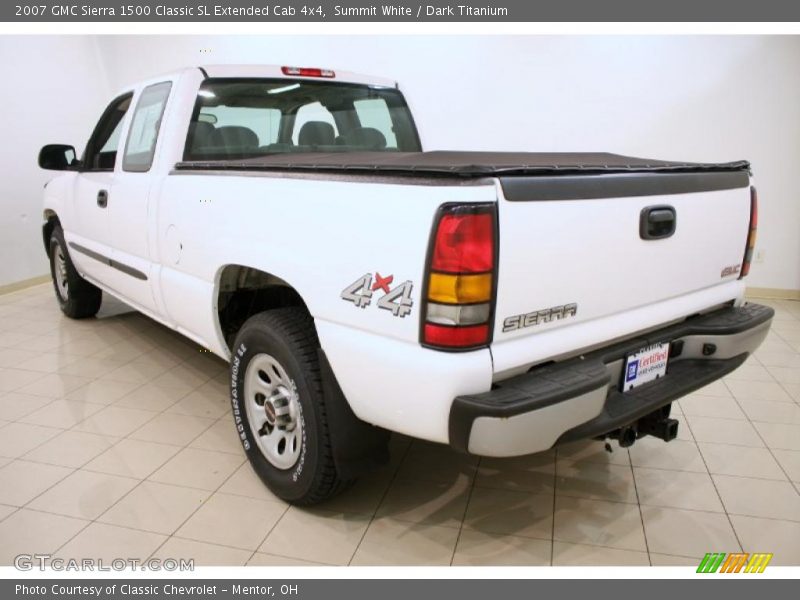 Summit White / Dark Titanium 2007 GMC Sierra 1500 Classic SL Extended Cab 4x4