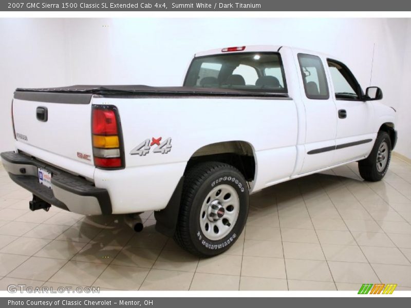 Summit White / Dark Titanium 2007 GMC Sierra 1500 Classic SL Extended Cab 4x4